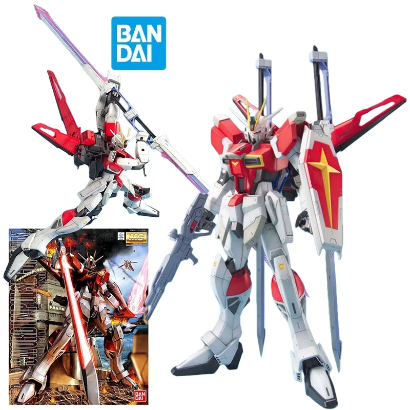 

BANDAI MG 1/100 ZGMF-X56S/β SWOED IMPULSE GUNDAM Action Figures Gundam SEED Destiny Anime Model Kit Toys for Boys Original Box