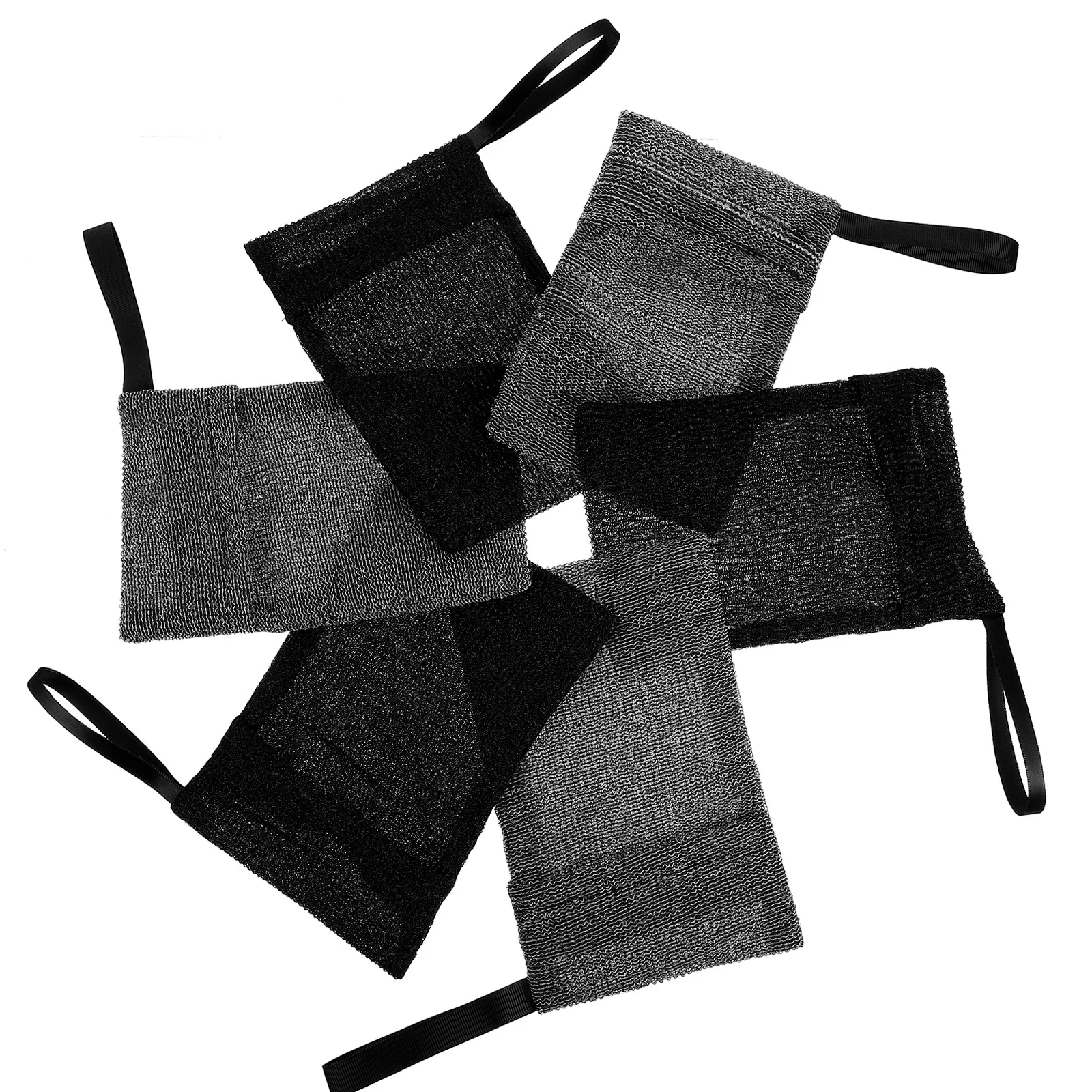 6 قطع من أكياس الصابون المقشرة بتصميم شبكي متين لرغوة فاخرة وحقيبة صابون منعشة للبشرة وحقيبة بار الشامبو