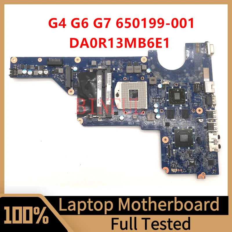 650199-001 650199-501 650199-601 For HP G4-1000 G4 G6 G7 Laptop Motherboard DA0R13MB6E1 HM65 HD6470 1GB DDR3 100% Full Tested OK