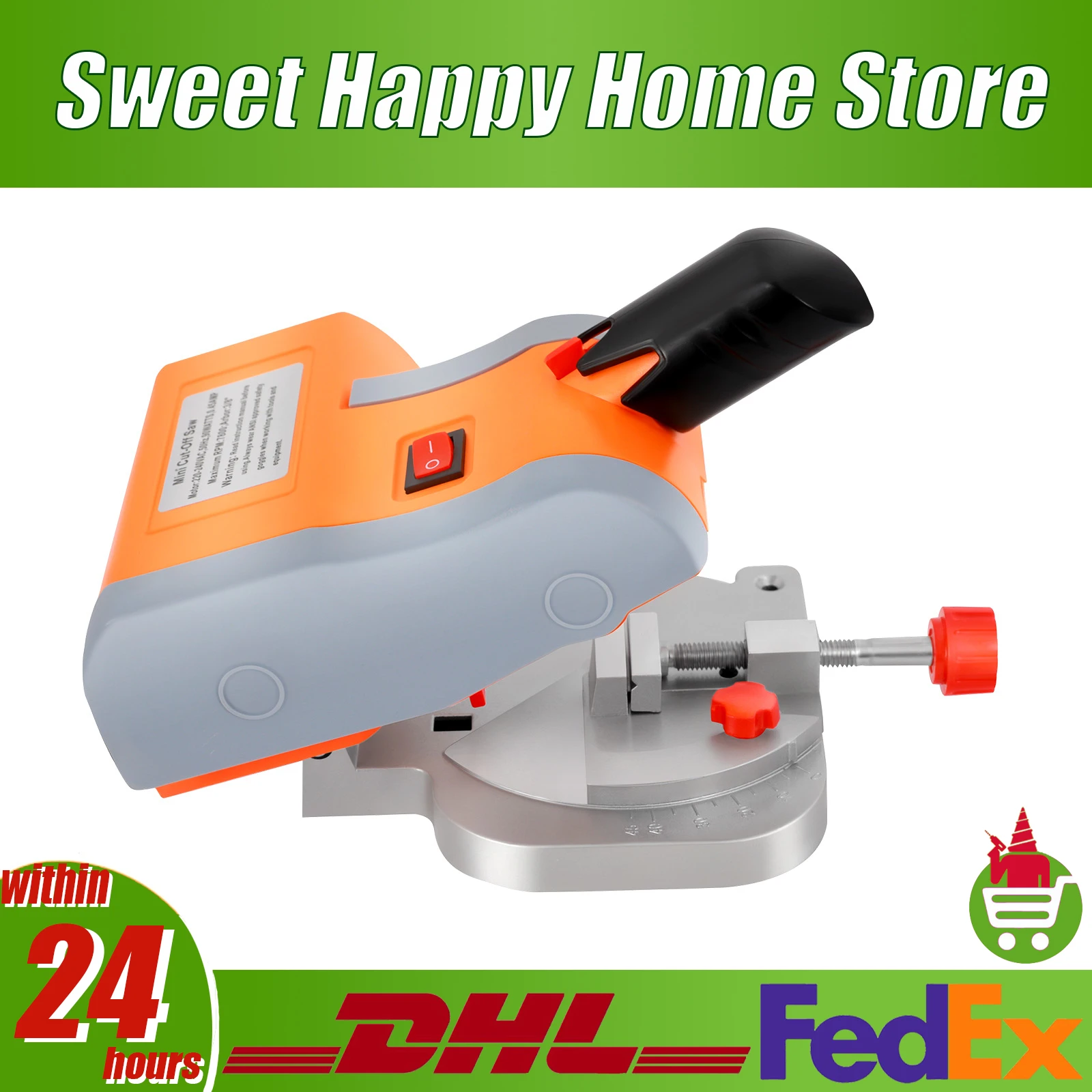

Mini Benchtop Cut-off Chop Saw wood metal Angle Moulding cutter 45° Miter Saw