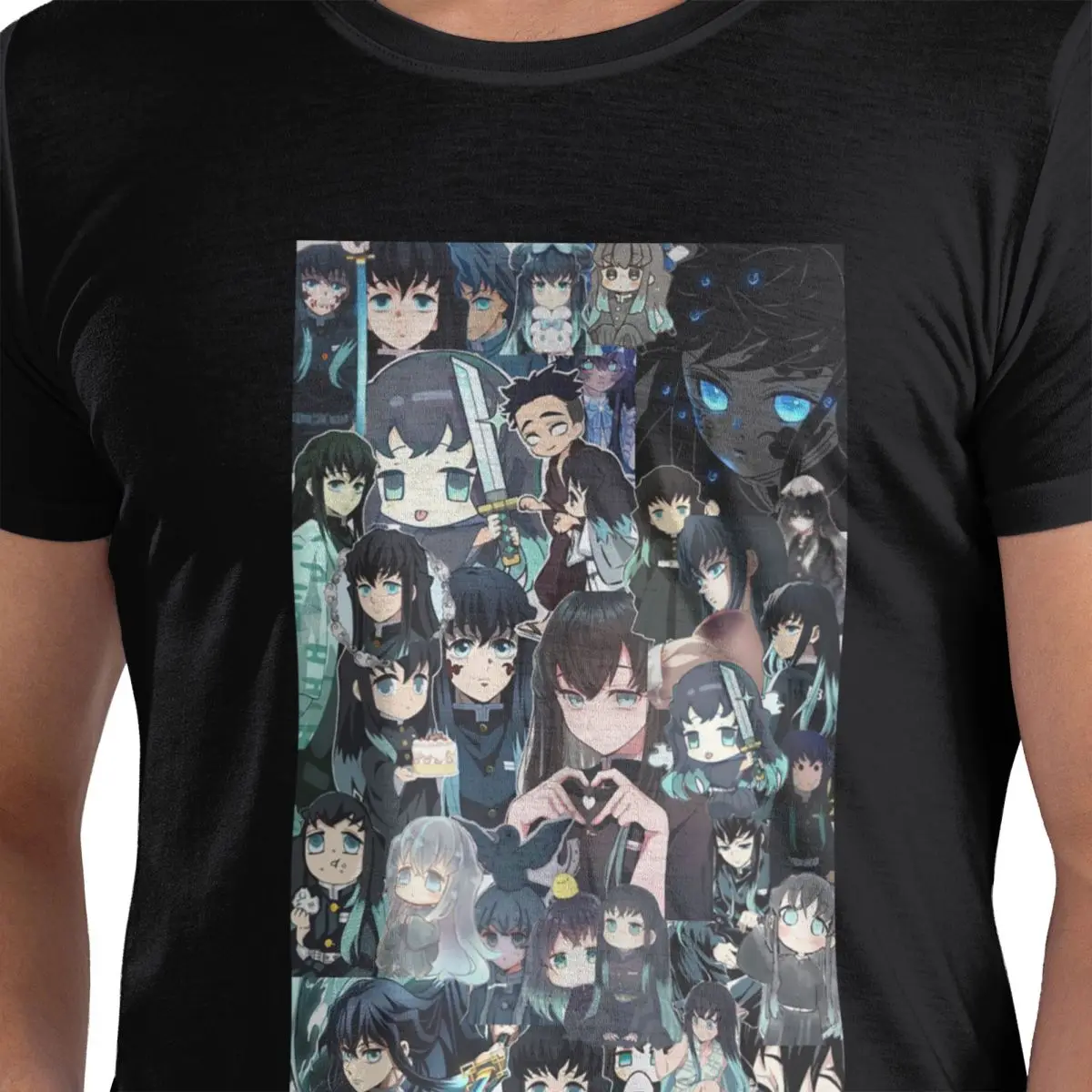 

Muichiro Tokito футболка из 100% хлопка, мужские модные футболки, мужские футболки с круглым вырезом и коротким рукавом, S-6XL