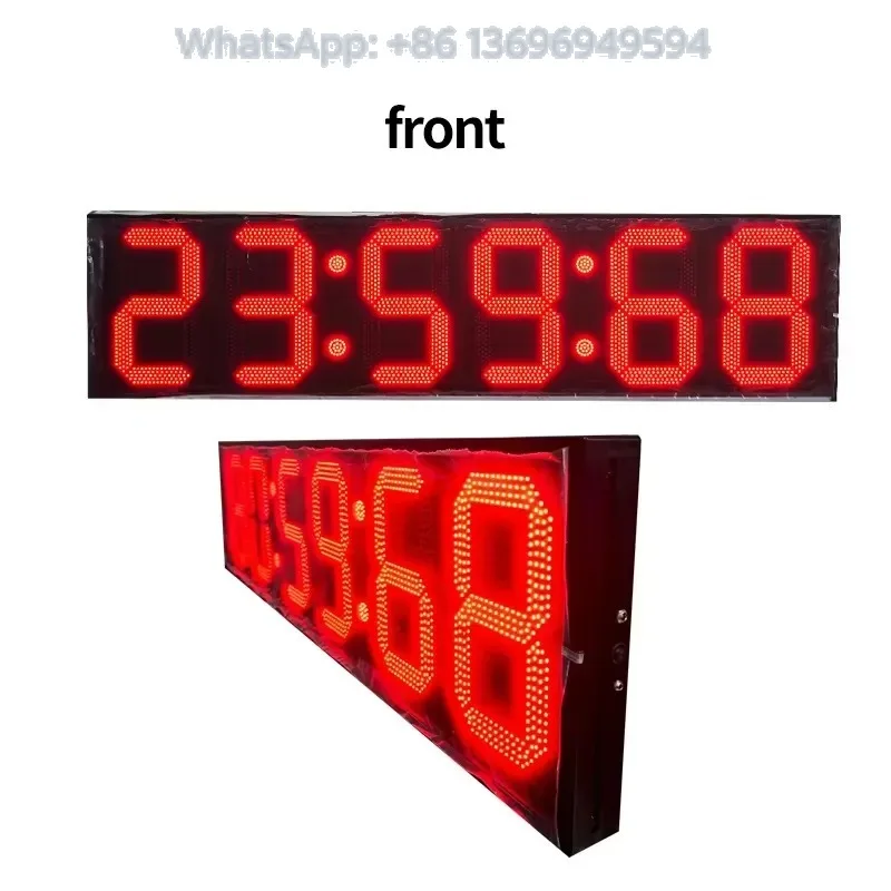 Large Outdoor Big Size 12-inch Led Timer and Score Single-sided Display Plug-in Power for Countdown Clock Custom Digital