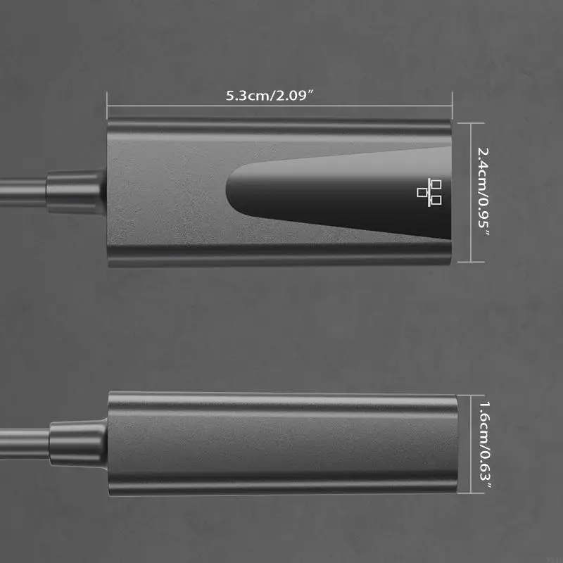 Adattatore Ethernet USB N84B USB RJ45 USB/Type C per Connettore Ethernet Gigabit