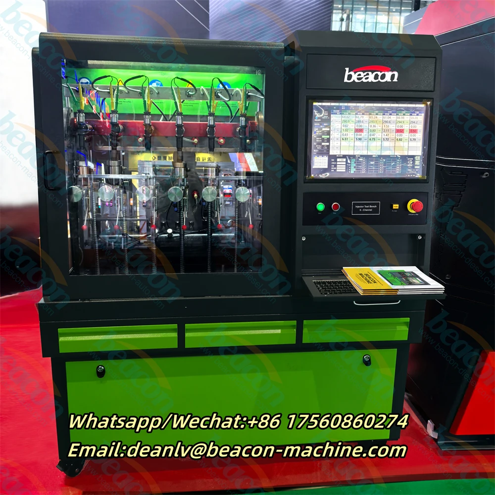 CR718D Testing Equipment Common Rail Fuel Injector Tester With 6-Channel Test Bench