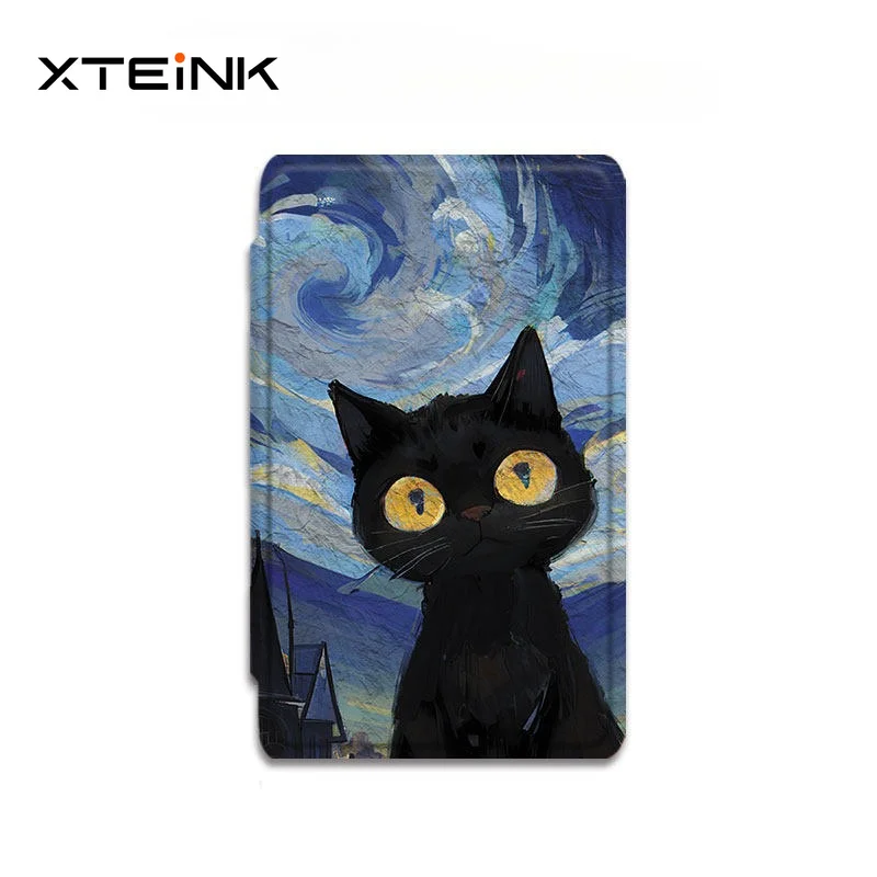 Starry Cat E-Book Case for XTEINK X3 X4 E-ink Reader Magnetic Protective Case All-inclusive Anti-fall Flip Protective Shell Gift
