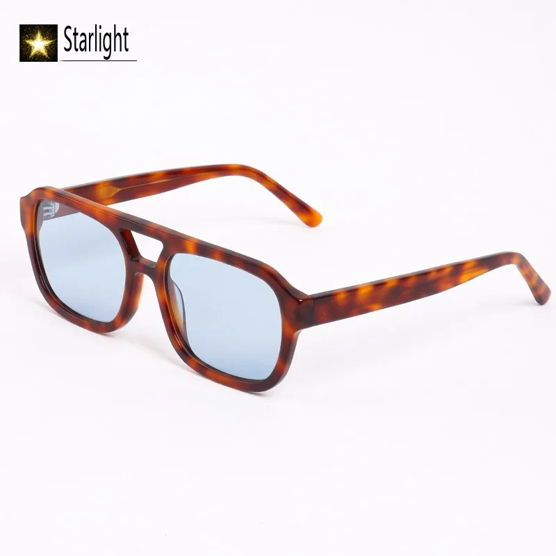 السلحفاة الاستقطاب مزدوجة شعاع النظارات الشمسية رجل خلات موضة كبار الصيد النظارات النساء ريترو مربع UV400 القيادة 145 مللي متر