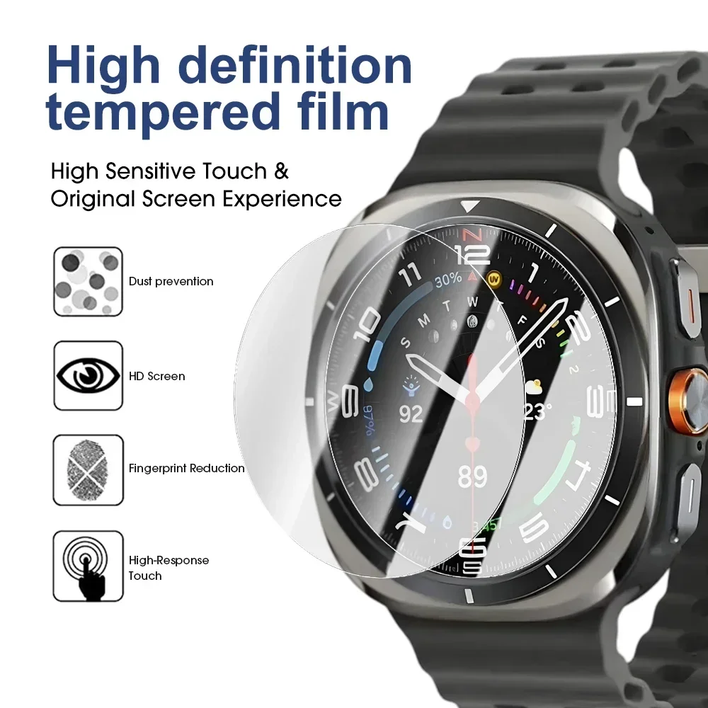 Smartwatch Tempered Glass Screen Protectors for Samsung Galaxy Watch 7 6 5 4 3 40mm 44mm 47mm HD Anti-scratch Protective Films