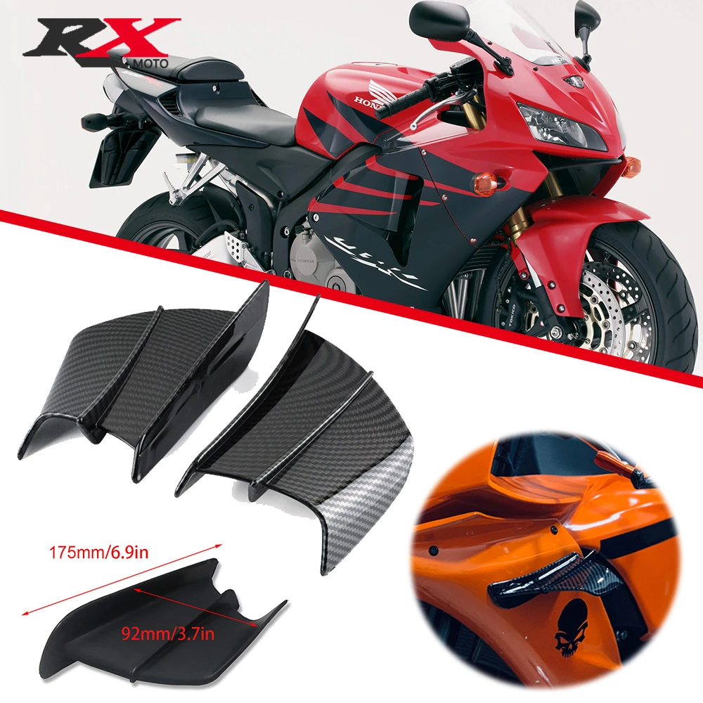 2023 New High quality Motorcycle Winglets Aerodynamic Wing Kit Spoiler For Honda CBR650R CBR 650R 600 F2 F3 F4 F4I Air Deflector