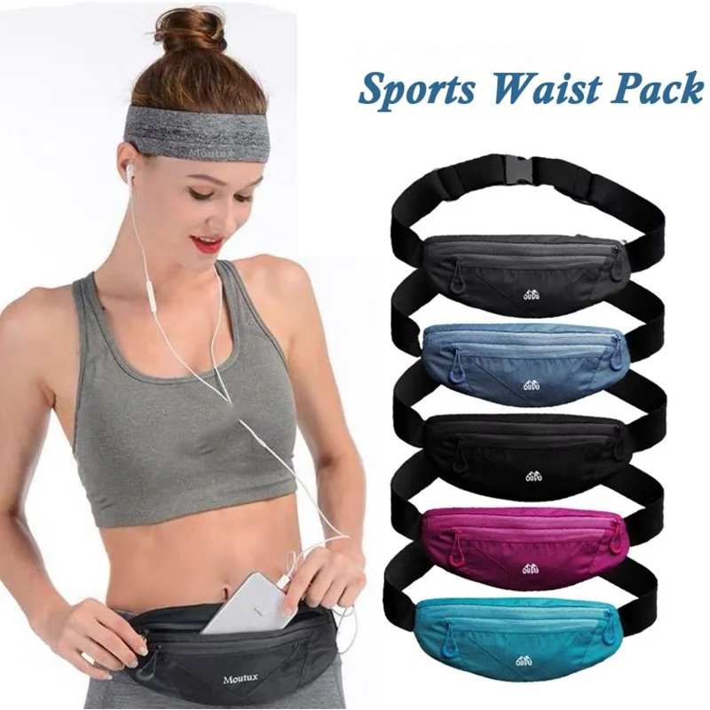 

WRELS Man/Woman Running Sports Belt Wasit Pack Pockets Marathon Jogging Bag Outdoor Sports Cycling Phone Waist Bags Waterproof