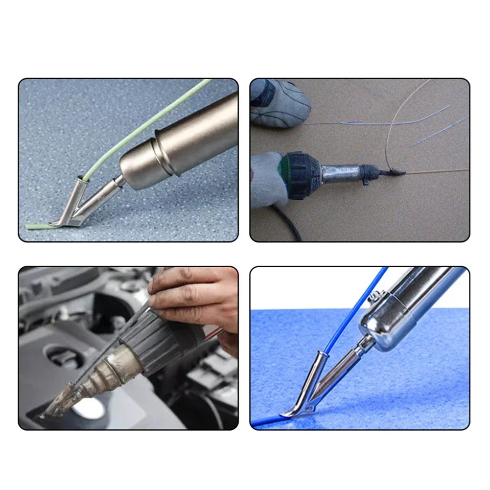 1PC Welding Nozzle Speed Welding Tips 5/6/8mm Round Triangular Nozzle For PVC Plastic Welder Hot Air Welding Soldering Supplies