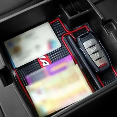 ABS Car Center Console Organizer Tray Case for Haval Jolion 2021-2023 Multi-Function Armrest Storage Box with Cover Accessories
