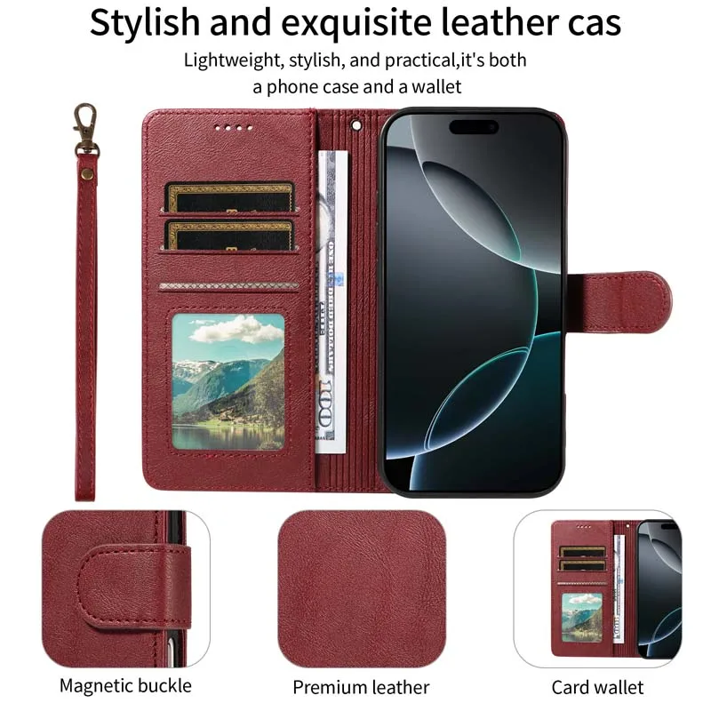 Wallet Flip Phone Case For Honor Magic8 Lite Magic 4 5 6 7 8 Pro 600 Lite BKQ-AN10 Cover Leather RFID Blocking Anti-Theft Coque