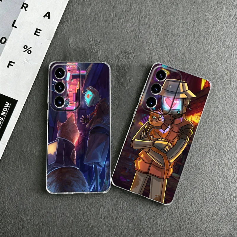 Game S-Stray Cat Phone Case for Samsung A53 A52S A33 A32 A32 A22 A13 A12 Galaxy A04E A03S Core A02S A50S A51 A71 A73 A72 M02 M22