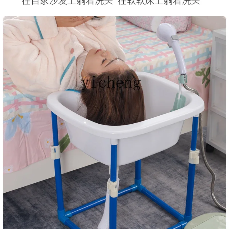 

Elderly Adult Patient Corpse Pose Chair Sleeping Lying Shampoo Basin