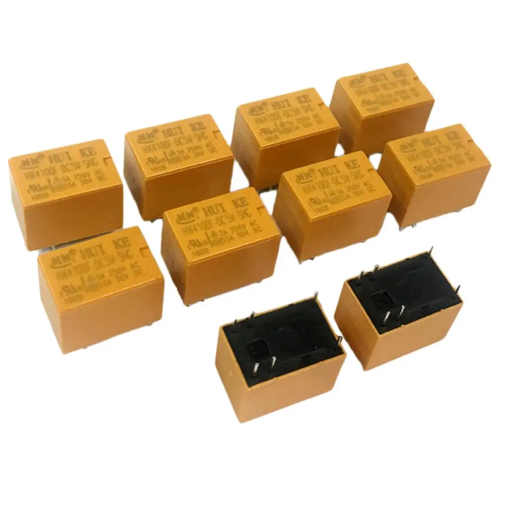 10 Pieces Relay 6 Pin HK4100F-DC12V-SHG DC 5/12/24V for General Electric