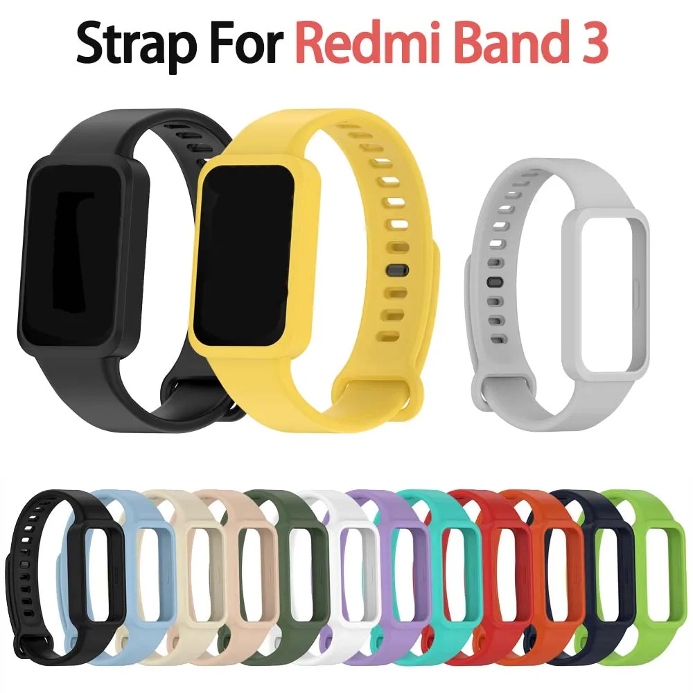 Silikonarmband für Xiaomi Smart Band 9, aktives Armband, Armband für Redmi Band 3
