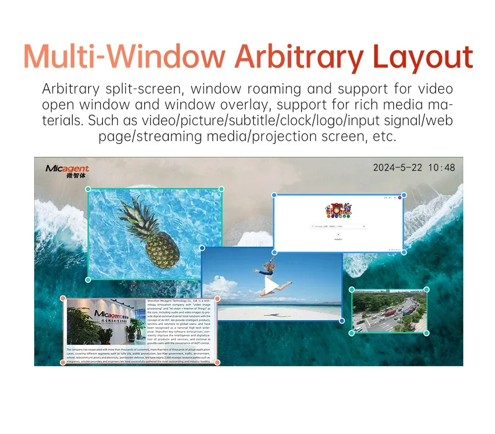 مشغل الوسائط 8k4K صندوق بث الوسائط المتعددة مشغل الوسائط الإعلانية اللافتات الرقمية