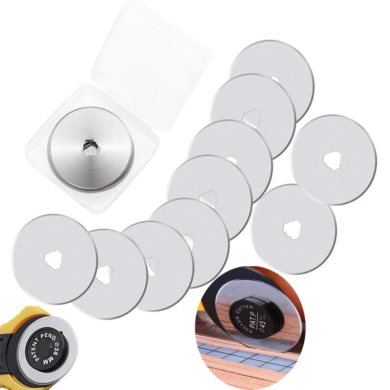 20Pcs Rotary Cutter Blades Compatible With Olfa Fiskars Replacement Blades For Arts Crafts Quilting Scrapbooking Sewing Sharp