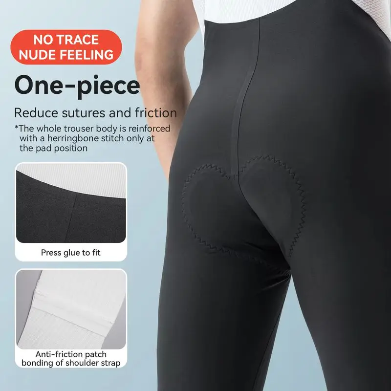 ROCKBROS X Ridgeloop Men Cycling Bib Pants Summer Breathable Shockproof Padded Quick Dry MTB Road Bike Long Cycling Tights
