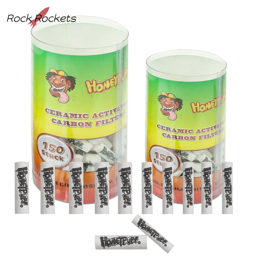 R&R 150pcs/ Box Disposable Active Charcoal Filter Tip Filter for 6MM/7MM Healthy Cigarette Holder Pipes for Smoking Item