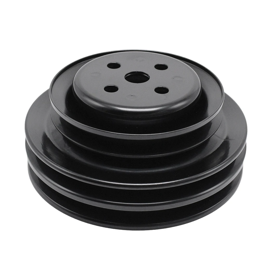 For Ford Small Block V8 1962-1977 Compatible Engine Water Pump Pulley 3 Groove Steel 5.75 Inch Diameter