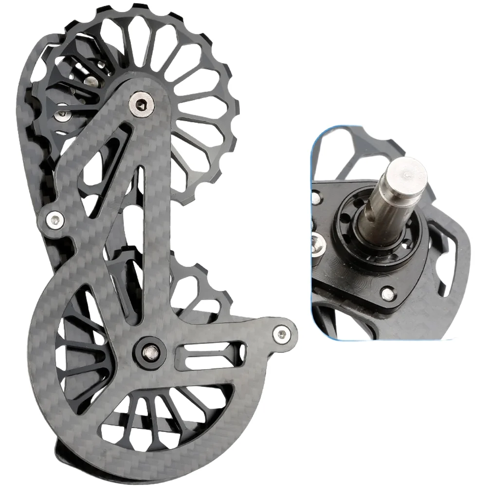 Carbon Fiber Rear Derailleur Pulley Wheel Ultralight CNC Machined For R8000 5700 4600 4700 Road Bike Cycling Components Parts