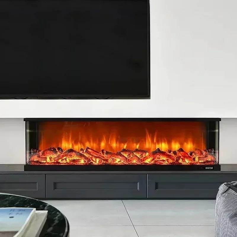 CX196HL Indoor Modern Home Surround 3 Sides 1500 MM/60 Inch Stoves with Most Natural Decor Fire Digital Electric Fireplace