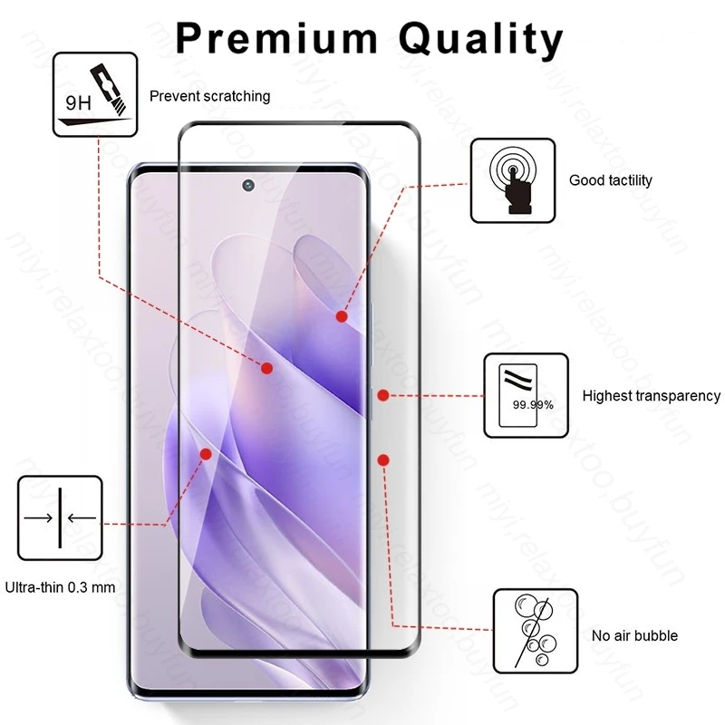 6 In 1 9D Curved Tempered Glass Screen Protector Case Cover For Infinix Zero30 Zero 30 4G 5G X6731,X6731B 6.78\