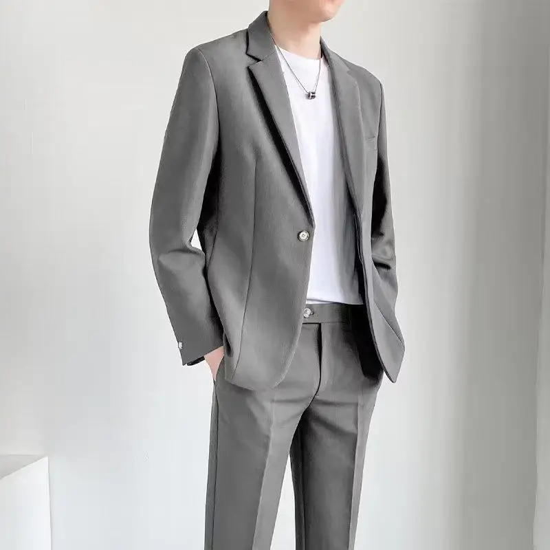 P-22 Casual suits for men, spring and autumn business formal wear, groomsmen\'s suits, versatile loose suits and dresses