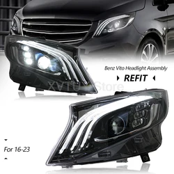 Car Lights for Benz Vito 2016-2023 Metris LED Auto Headlight Assembly Upgrade High Configure Dynamic Lamp Accessories Modified