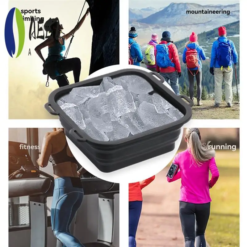 

AEE2-портативное силиконовое ведро для ледяной ванны, складной охлаждающий душ для терапии холодным душем