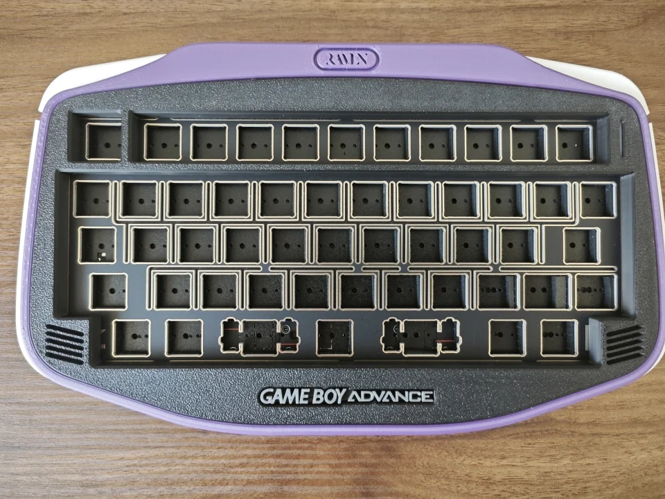 RavenBoyAdvance HHKB 50% Retro Mechanical Keyboard Kit Custom Tri-mode Hot-swap RGB MX Switch Portable Keyboard 3D Printing Case