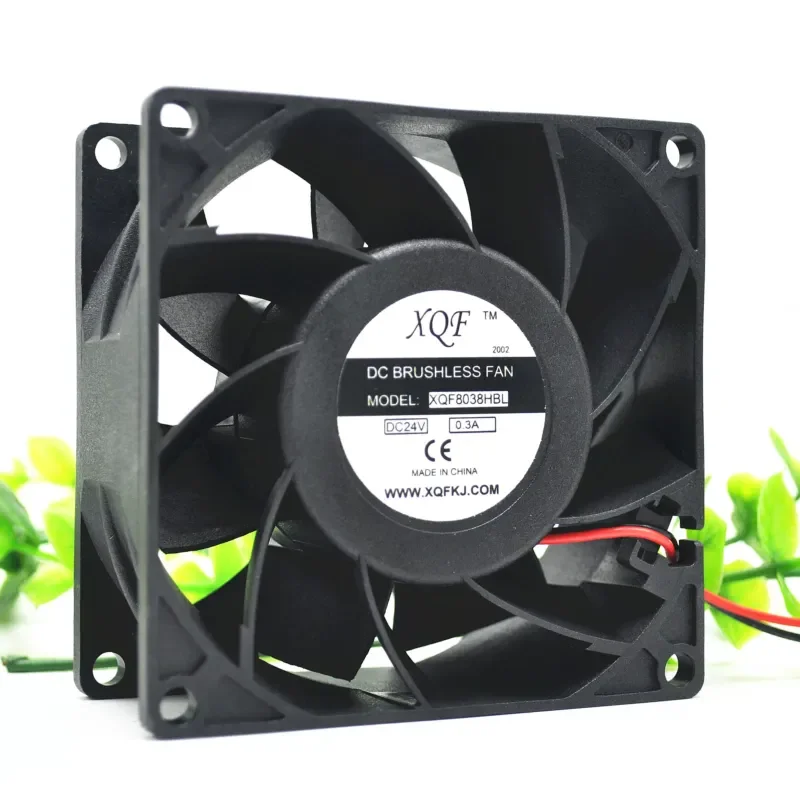 Original XQF 8038 8cm XQF8038HBL 24V 0.3A large air volume, inverter cooling fan