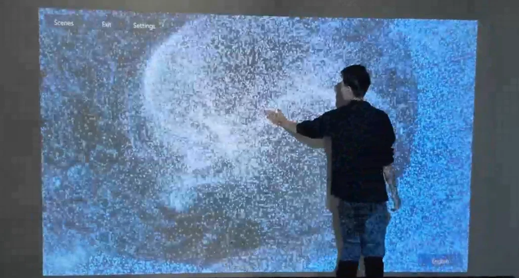 Interactive Wall Projection Game Projection Palm Touch Interaction Wall Indoor Amusement System For Children School And Mall
