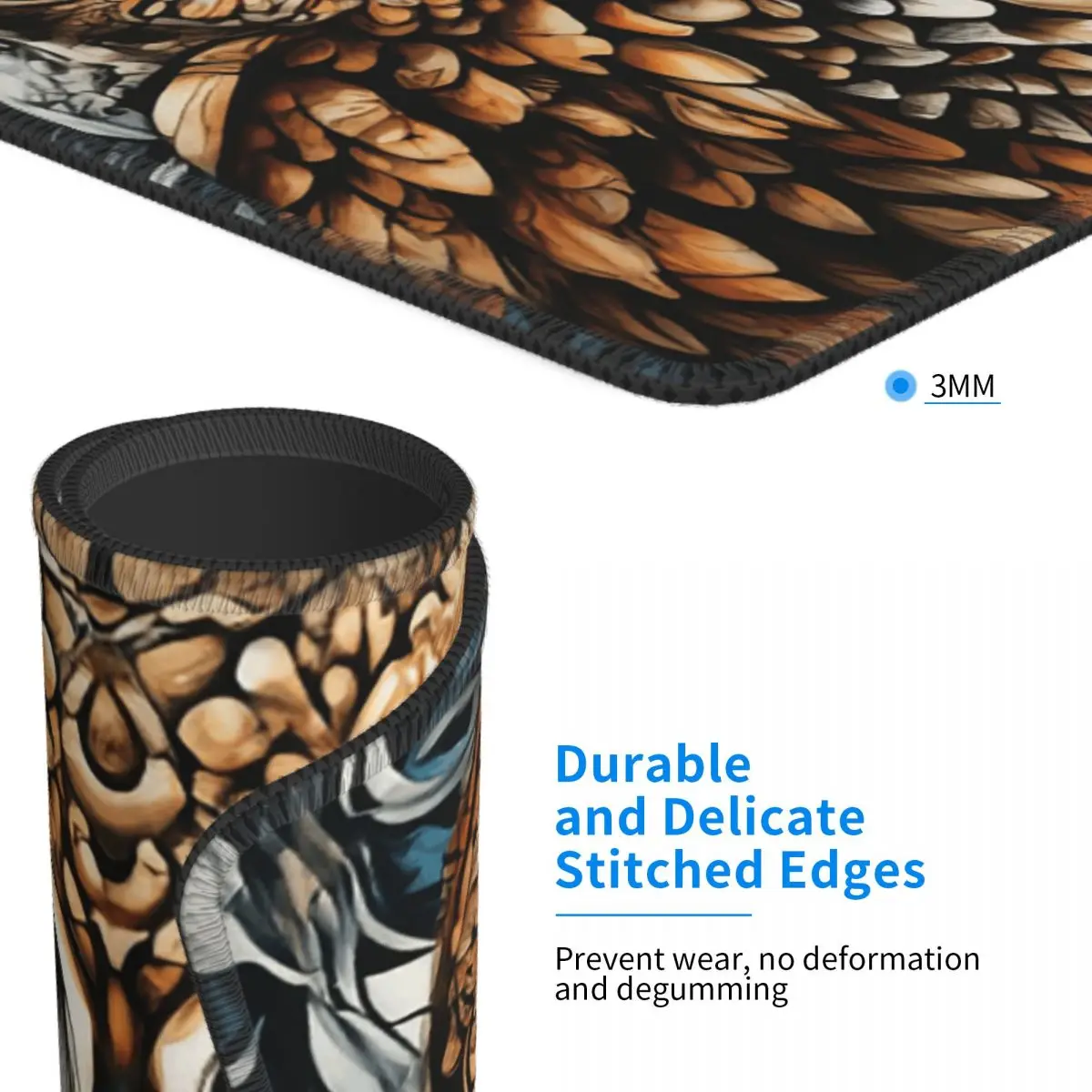 Multi-size Mouse Pad Owl Beliefs Print Gamer PC Laptop Mats Keyboard Carpet Computer Gaming Office Accessories Desk Mat