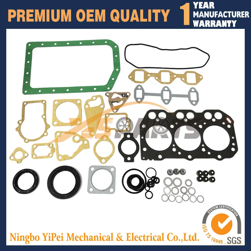 

3TNE72 Full Overhaul Gasket Kit For Yanmar Tractor Excavator John Deer Engine