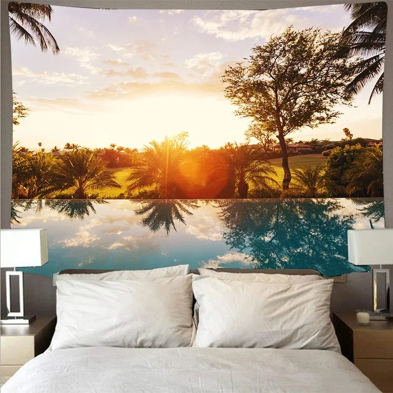 

Underwater Underwater Wave Pattern Tapestry Bedroom Living Room Tapestry Home Wall Decoration Tapestry