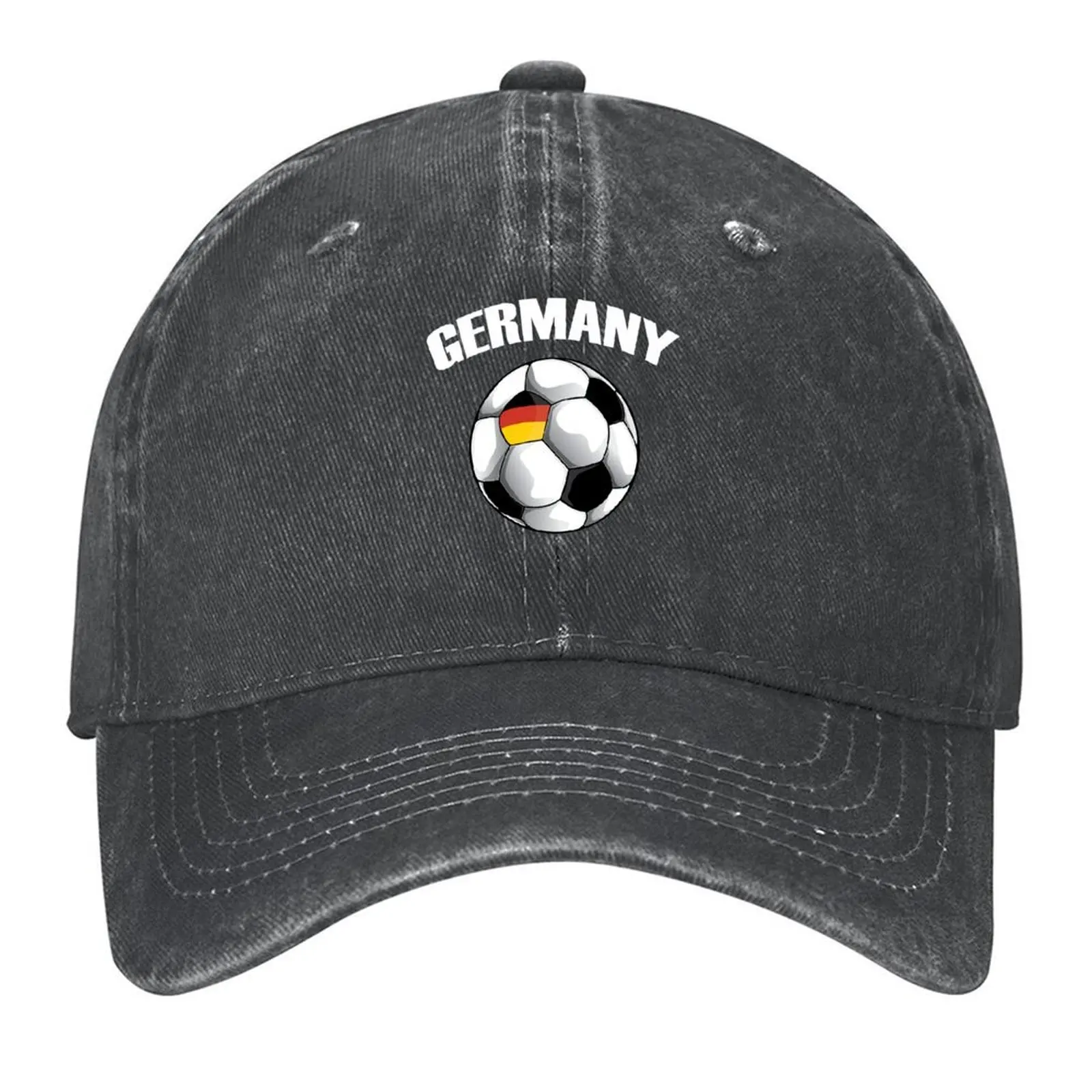 

Germany Football - German Flag Soccer Ball Baseball Cap funny hat Fashion Beach Unique hats hard hat Female Men's