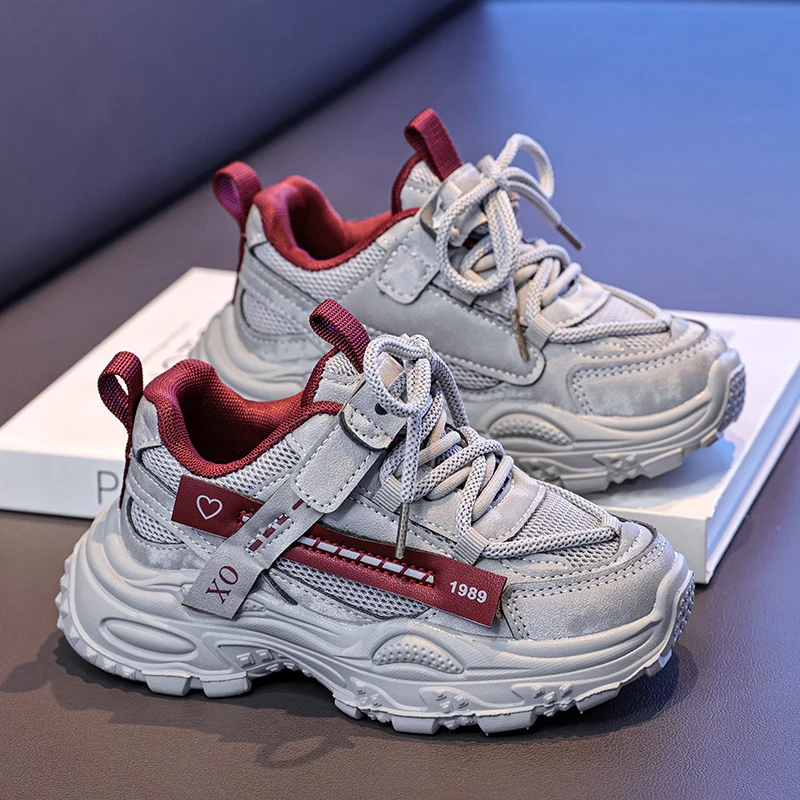 

Новинка 2026, детская обувь, массивные кроссовки для мальчиков и девочек, повседневная спортивная обувь на платформе для детей, обувь унисекс для малышей, осень-осень