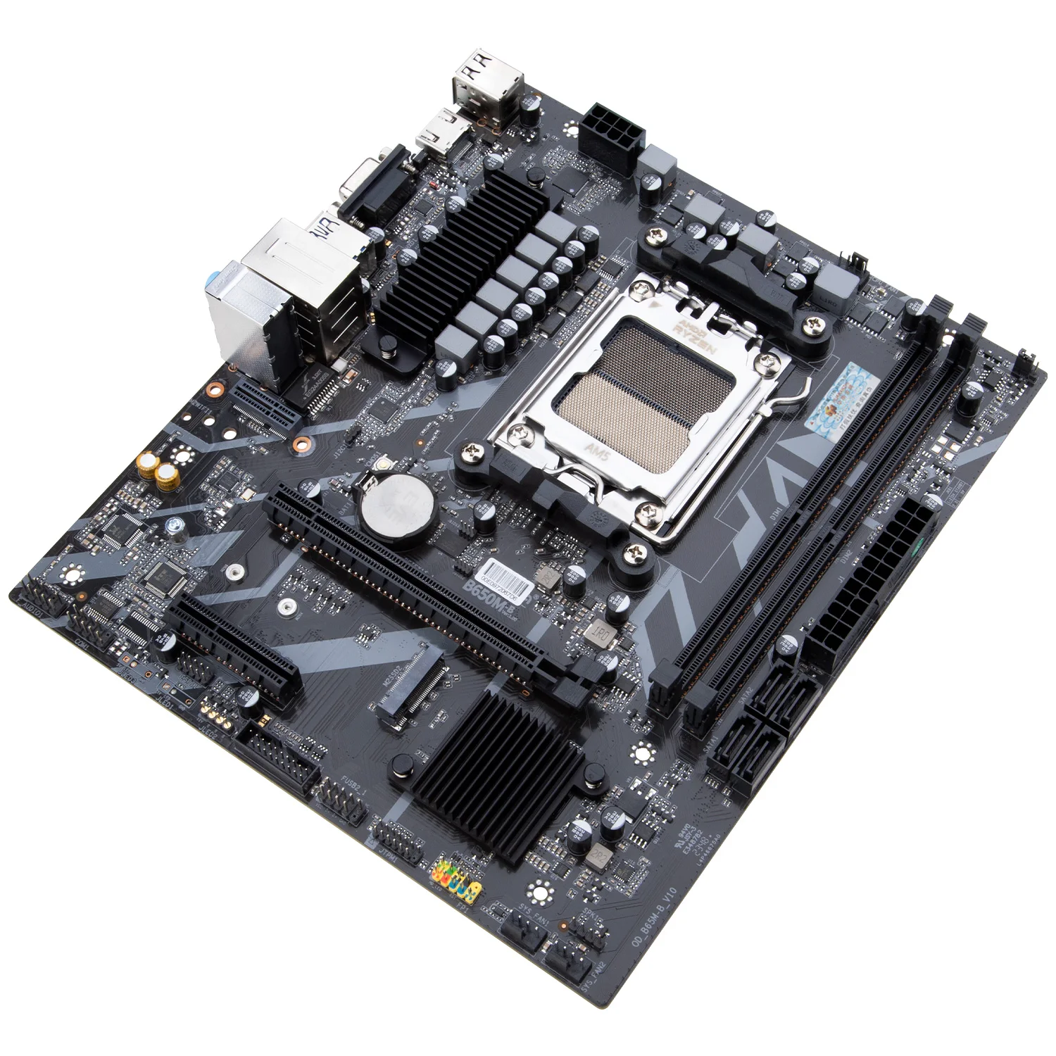 Imagem -04 - Placa-mãe Amd Am5 Suporta Ryzen Série 7000 M.2 Nvme Dual Channel Ddr5 Xepo Ram Huananzhi-b650 mb