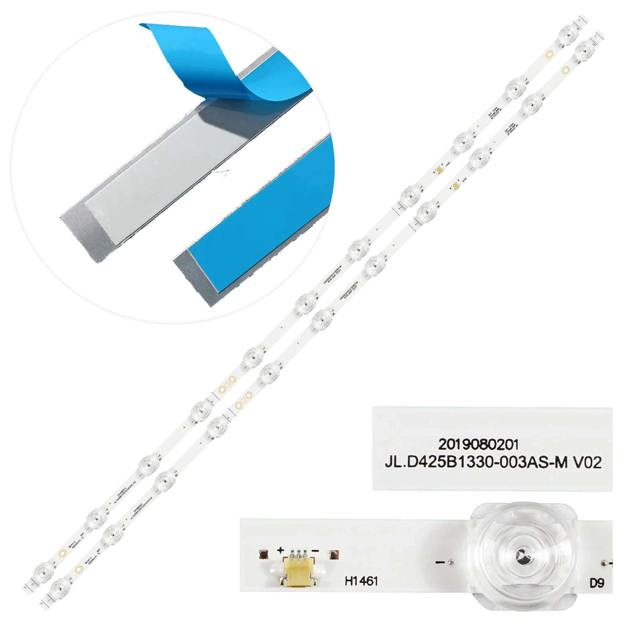 

1/5/10 Комплект светодиодной подсветки Strio CRH-BX43X1U513030T0211069-REV1.0 Для 43AE7000FTUK H43A7300 43A7500F 43A7320F 43AE7200F