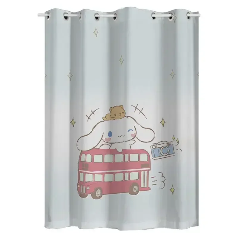 Sanrio Series 1pcs Pack 1.5M/WidthX2M/Length Laurel Dog Cute Curtain for Children's Room, Girls' Bedroom Short Curtain