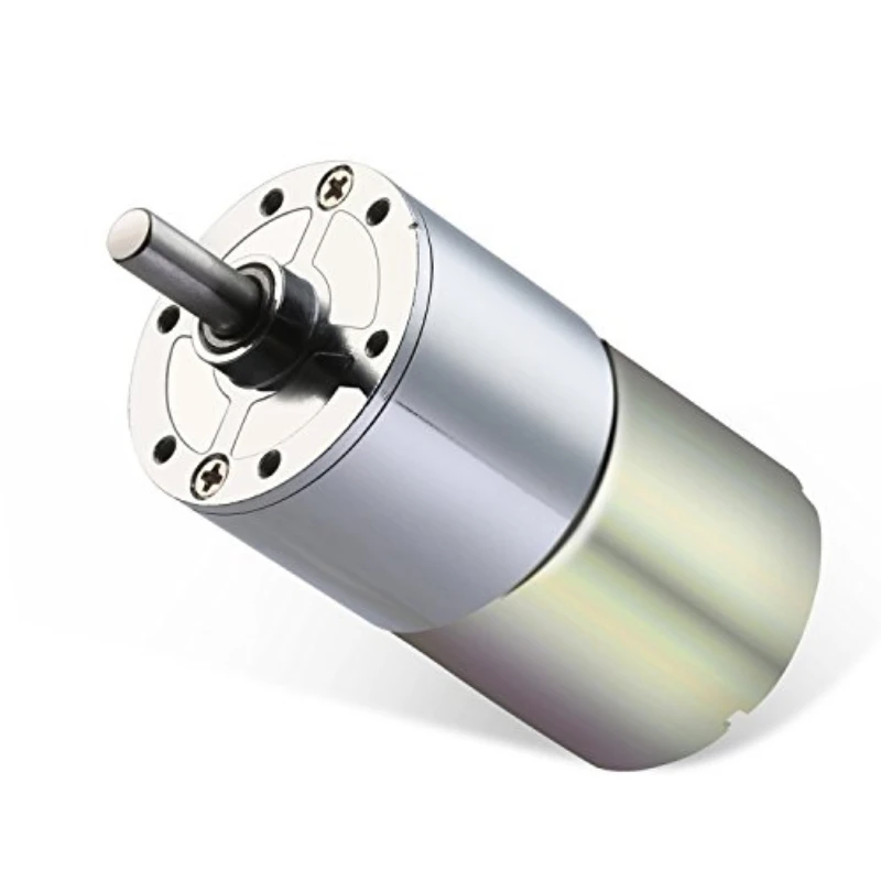 DC 12V 5 To 590rpm Gear Motor High Torque Electric Micro Speed Reduction Geared Motor Centric Output Shaft 37mm Diameter Gearbox