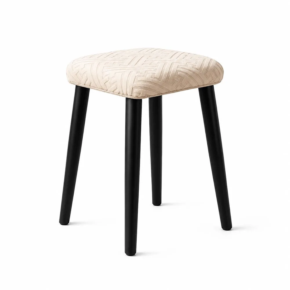 Solid Color Chair Seat Cover Washable Waterproof Stretch Seat Covers Removable Square Shape Stool Case for Square Chairs