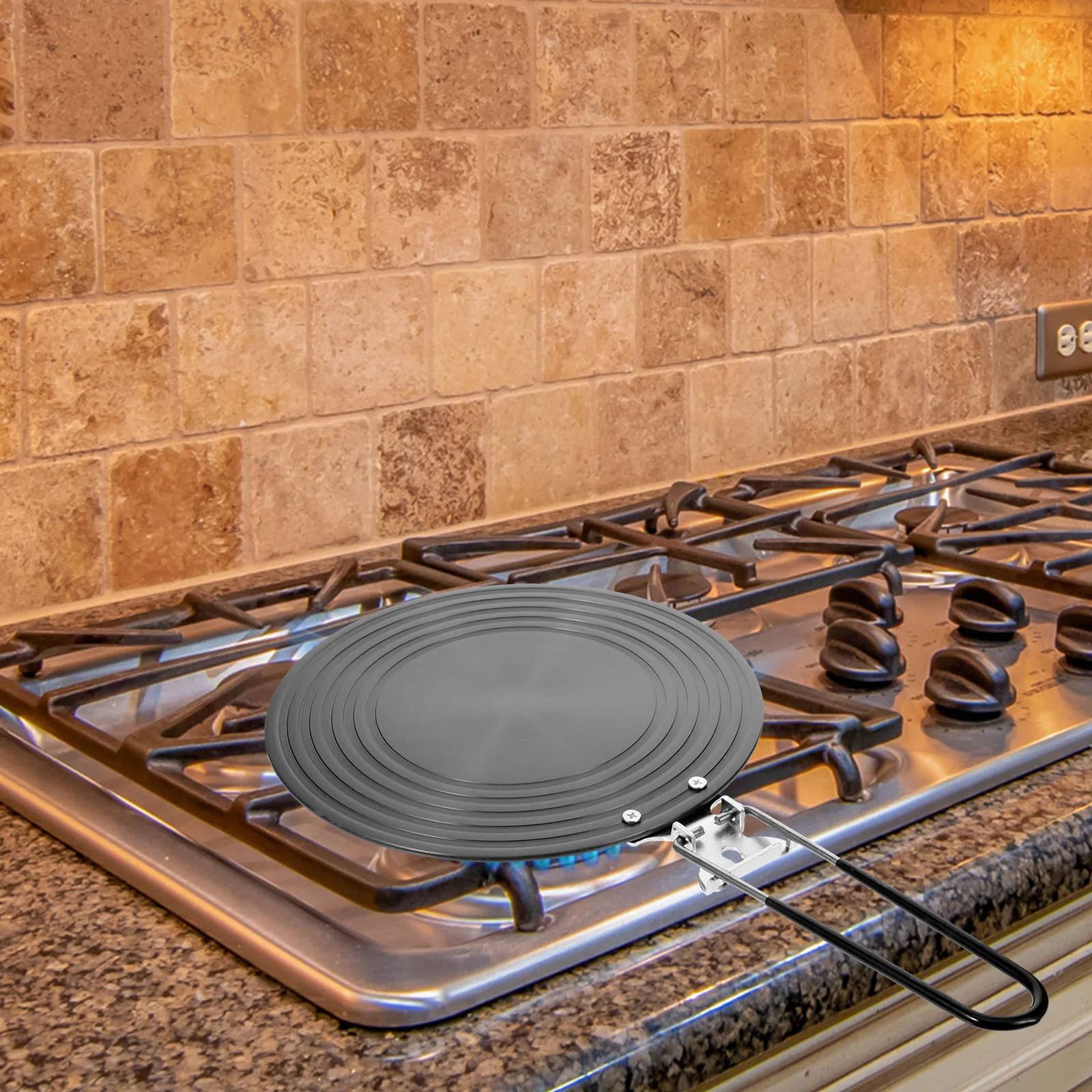 

Heat Conduction Plate 28cm Foldable Aluminum Induction Adapter Diffuser For Gas Stove Kitchen Supply Heat Distributor