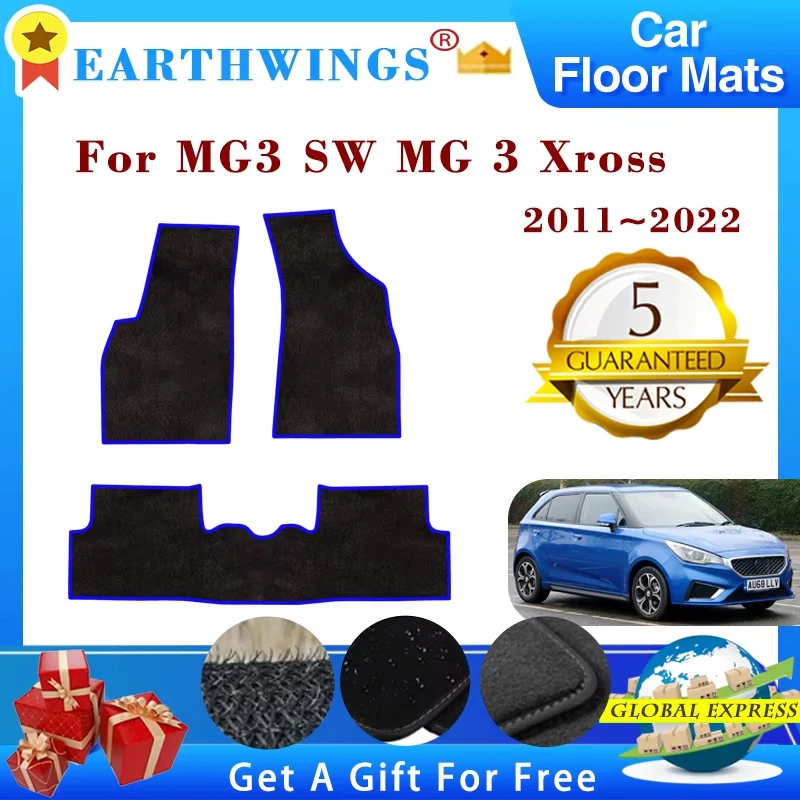 

Car Floor Mats For MG3 SW MG 3 Xross 2011-2022 2013 2018 Carpets Footpads Anti-slip Cape Rugs Cover Foot Pads Auto Accessories