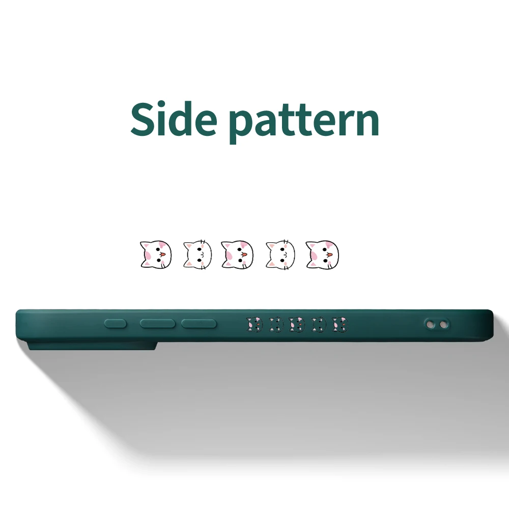 لطيف القط نمط غطاء من البولي يوريثان كوكه آيفون 17 ProMax 17 الهواء 16 15 14 13 12 11 برو ماكس XS Max7 8 Plus 16e 16 Plus