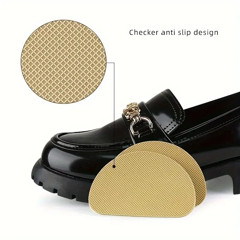 Noise Reduction Shoe Grips Self-Adhesive Anti-Slip Sole Sticker TPU Sole Protectors Anti-Shedding Resistant Shoes Cushion