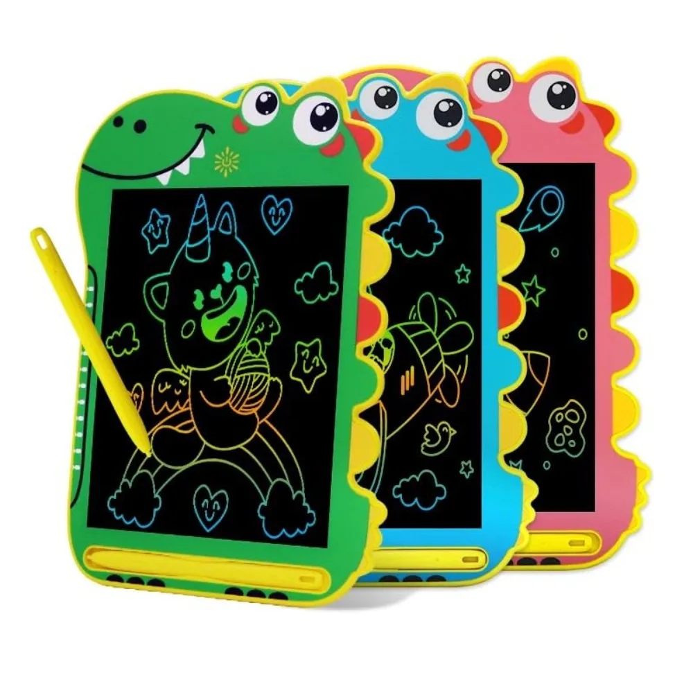 Dinosauro portatile Tavolo da disegno digitale per bambini Giocattolo Cartoni animati elettronici Tavoletta da scrittura Cancellabile LCD Disegno Graffiti Board Regalo per bambini