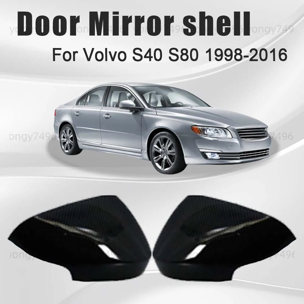 

Protective Cover Door Mirror Shell For Volvo S40 S80 2016 Car Rearview Accessories Carbon Fiber Car Upgrade Decorationn